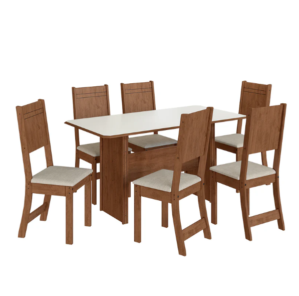 CONJ. EVORA 6 SILLAS 10070.2 IND. NOCE/OW