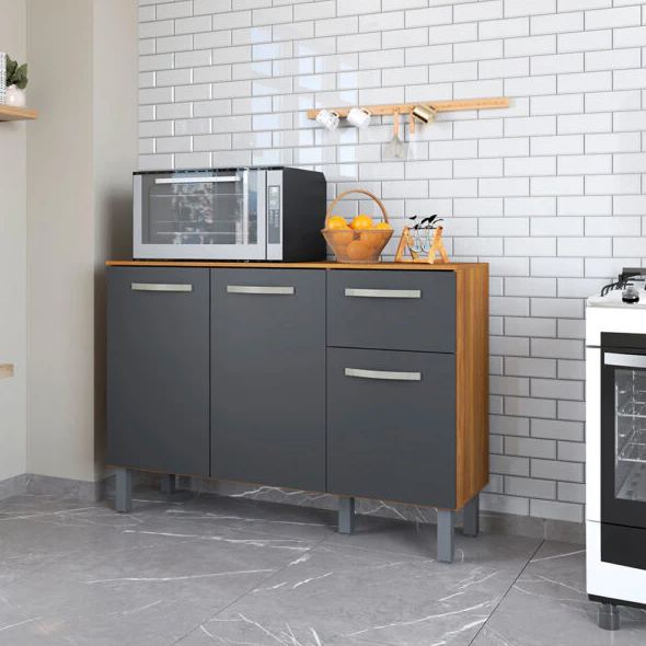 BALCON 1200 C/TAMPO FIO FREIJO/GRAFITO