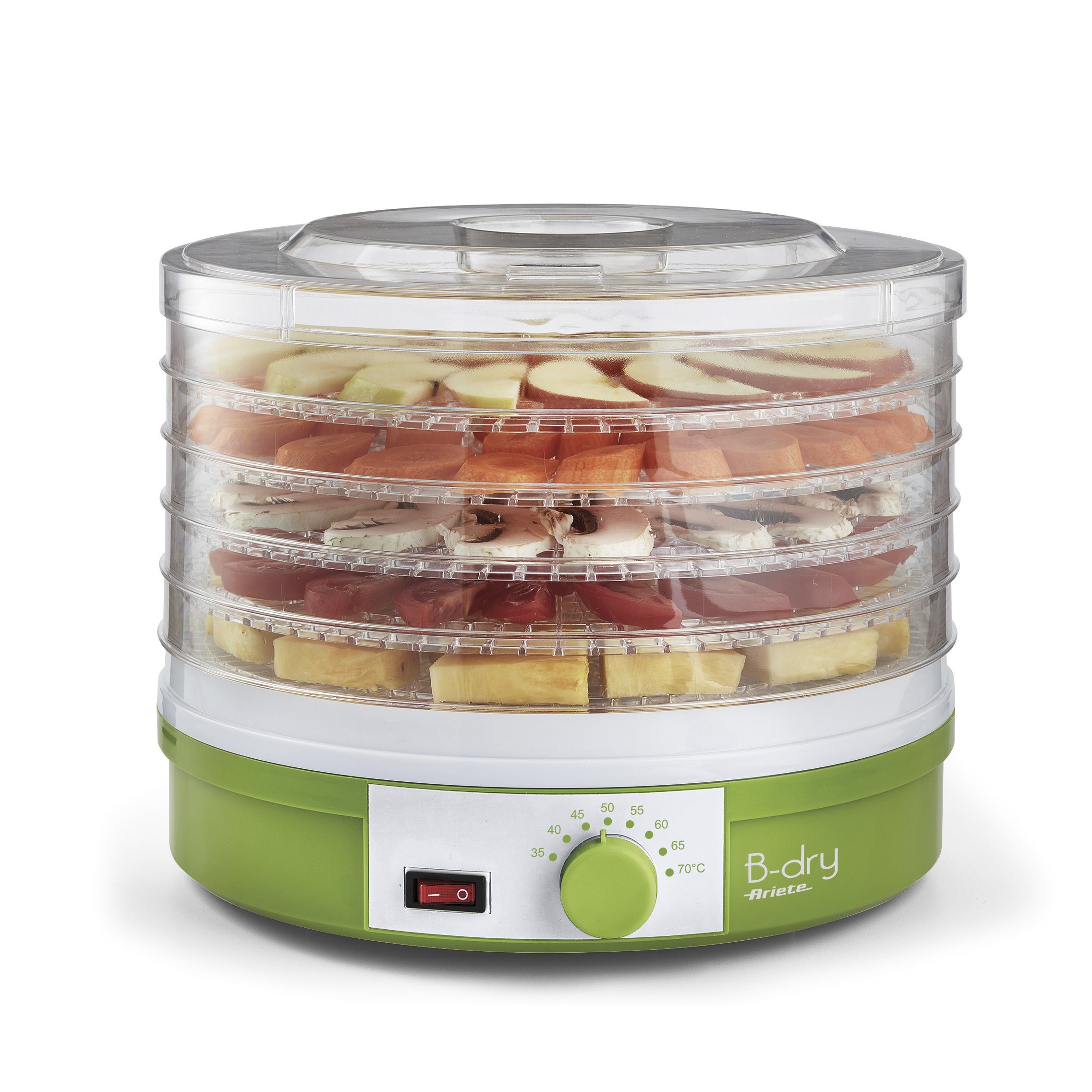 DESHIDRATADOR ARIETE B-DRY 616 245W. 929/676 BLANCO/VERDE