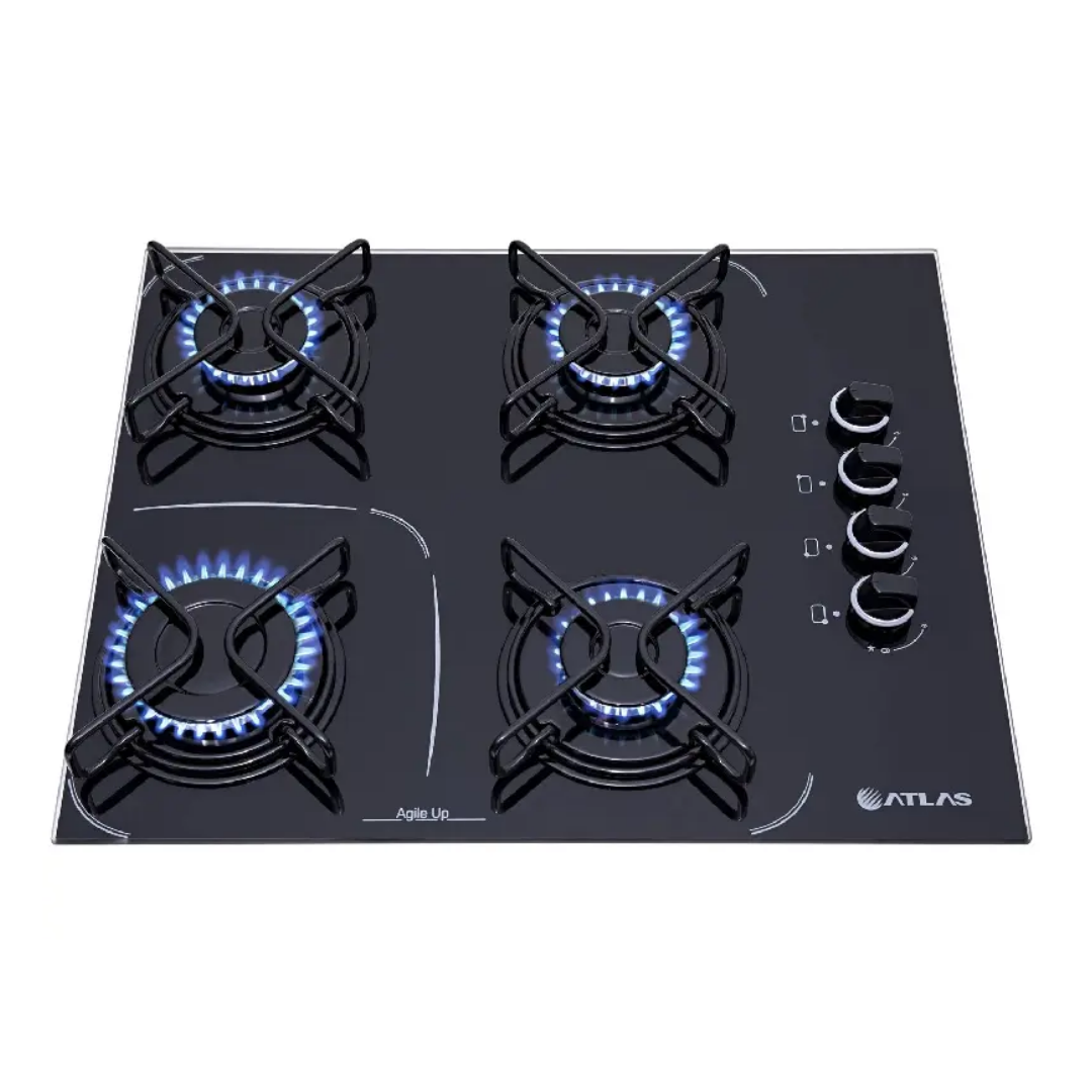COCINA ATLAS 4H COOKTOP AGILE UP GLASS-1H MEGA LLAMA 300002010