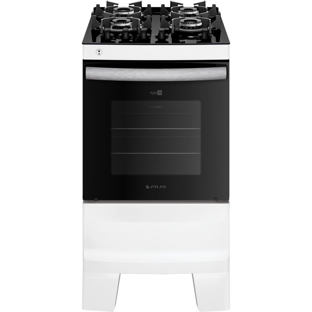 COCINA ATLAS 4H AGILE UP GLASS BLANCO A GAS 300001653