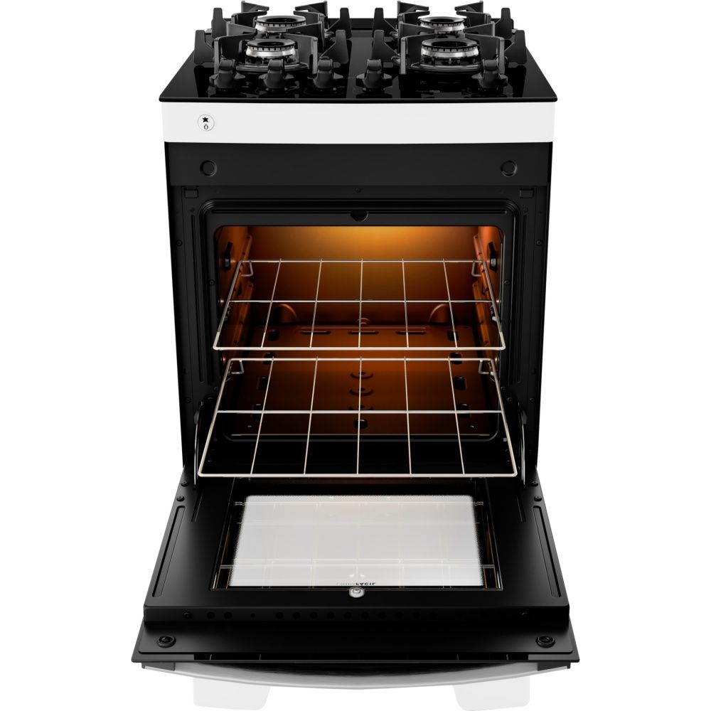 COCINA ATLAS 4H AGILE UP GLASS BLANCO A GAS 300001653