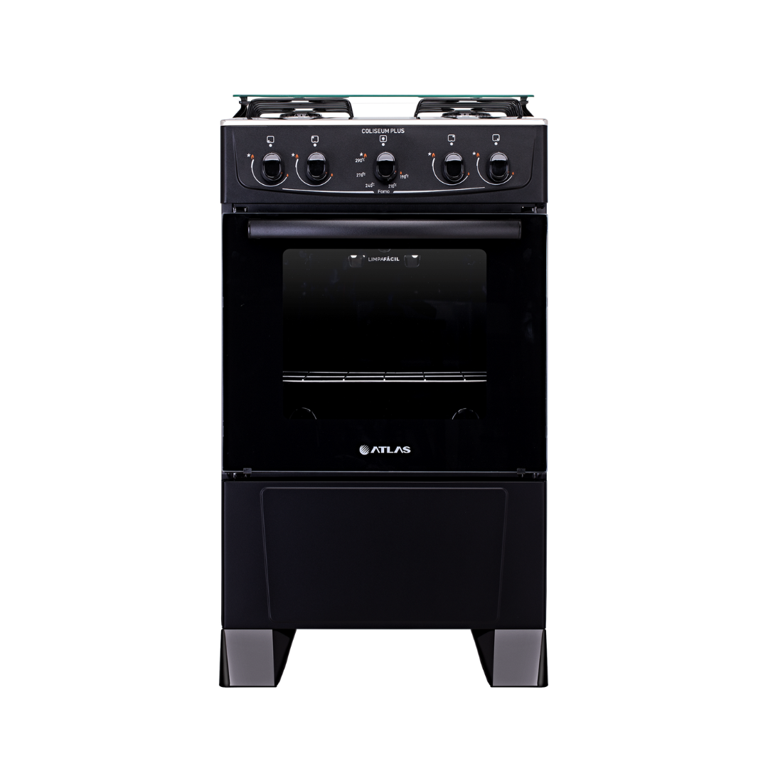 COCINA ATLAS 4H COLISEUM PLUS NEGRO S/E 300001111