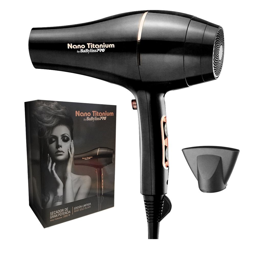SECADOR BABYLISS B6176 HK BLACK ROSE GOLD [4917]