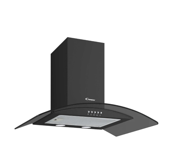 CAMPANA PURIFICAD. CANDY 60CM NEGRO 3 VEL V/C LED