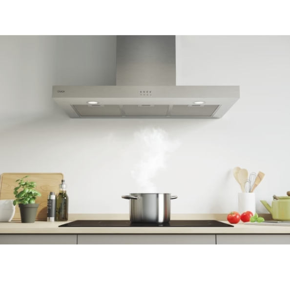 CAMPANA PURUFIC. CANDY CMB955X 90CM INOX 3 VEL LED