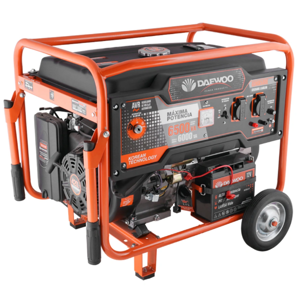GENERADOR DAEWOO NAFTERO GDK6500E 6,5 KVA