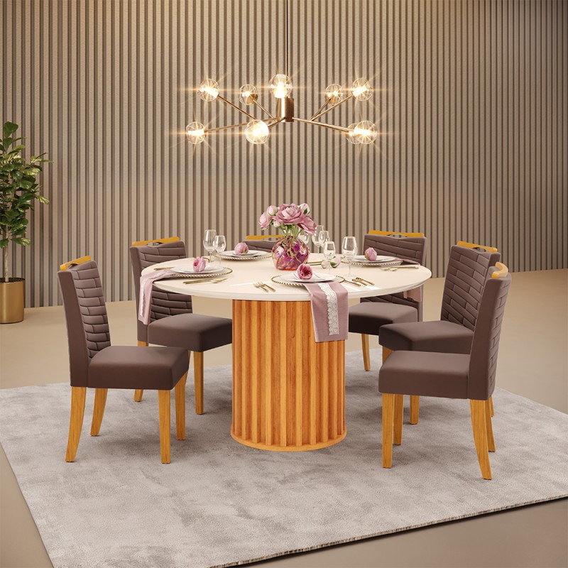 CONJ. VIENA 6 SILLAS JULIA DJ CED/OW/VEL MOCA