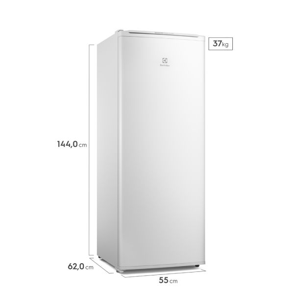CONGELADOR VERTICAL ELECTROLUX 197L INVERTER BLANCO
