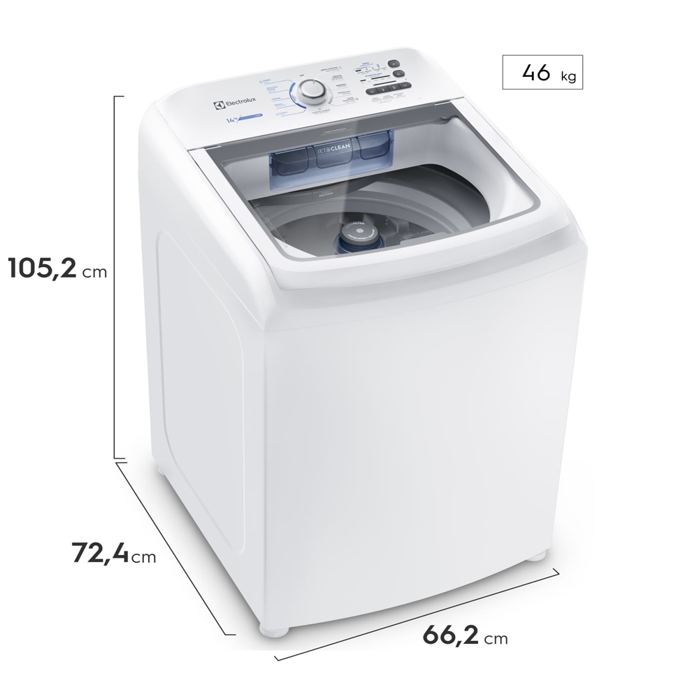 LAVARROPAS ELECTROLUX 14KG LB14Q BLANCO