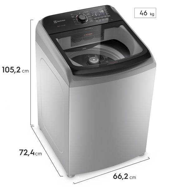 LAVARROPAS ELECTROLUX 14KG LS14Q PLATA