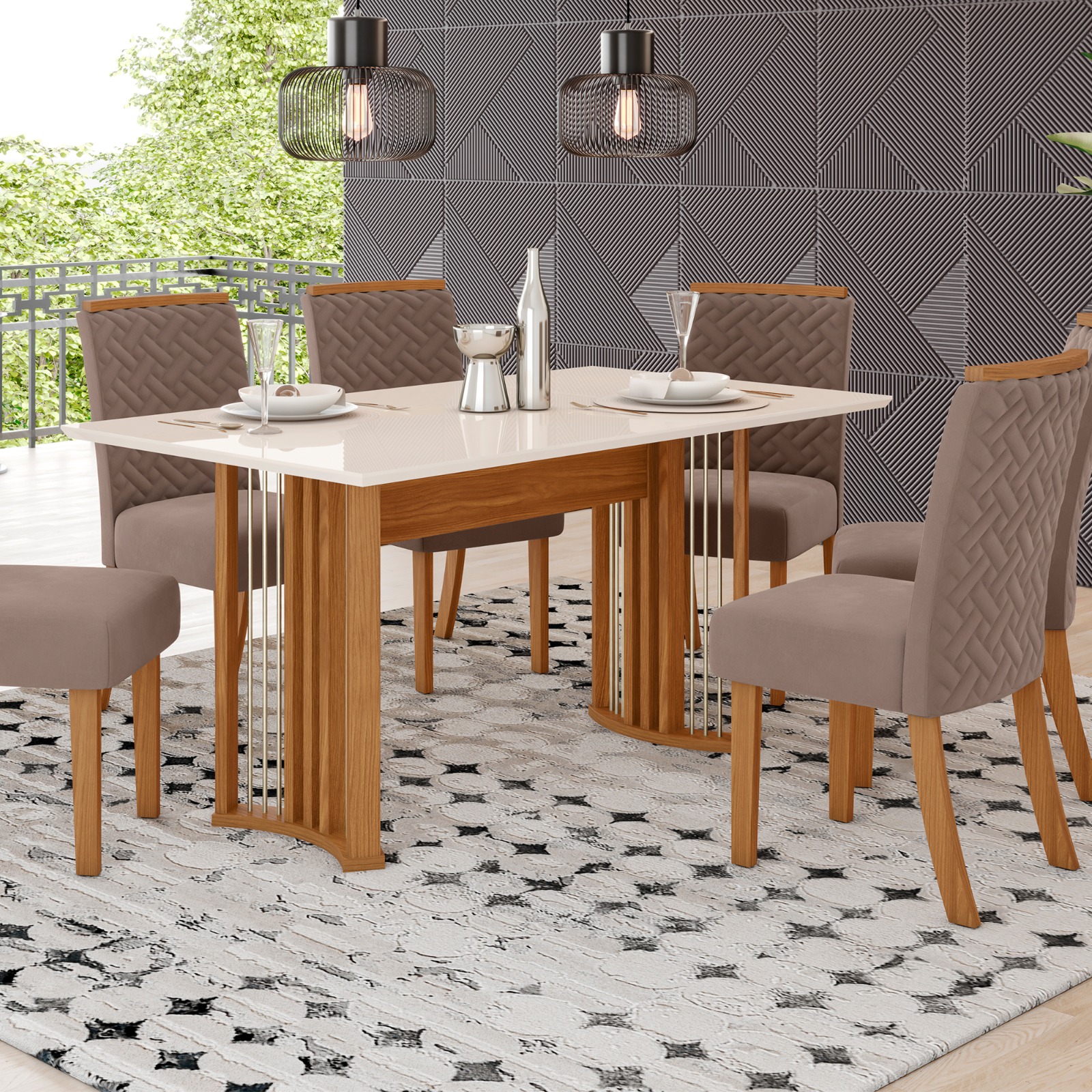 CONJ. ISIS 6 SILLAS MALU SE525 HENN