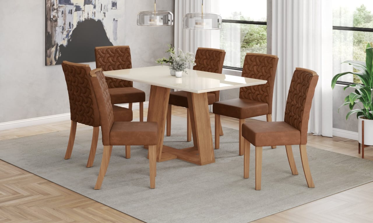 CONJ. LINS 6 SILLAS ESTHER SE673 HENN  NT/OW/CO