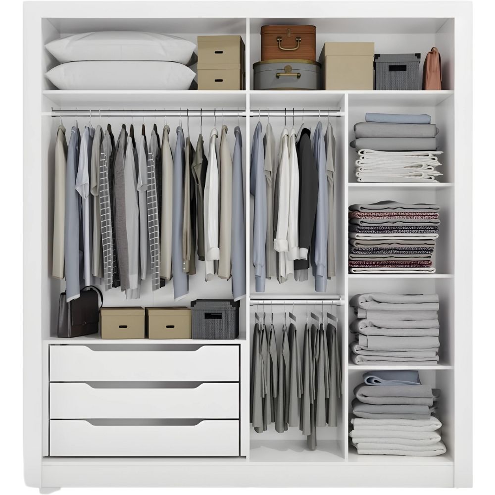 KAPPESBERG DORM. ROPERO 2P CORRED.3G(CBPM552-BR)BL