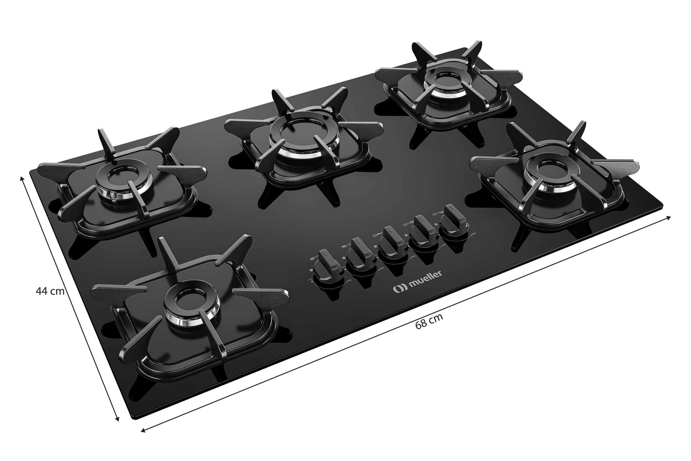 ANAFE MUELLER 5H VID/NEG. COOKTOP NG/BK       1124