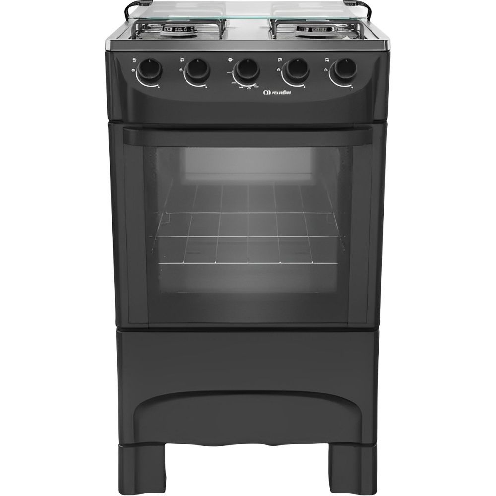 COCINA MUELLER 4H MFI4BA NEGRO-MODERATTO A GAS