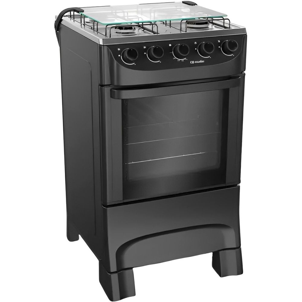 COCINA MUELLER 4H MFI4BA NEGRO-MODERATTO A GAS