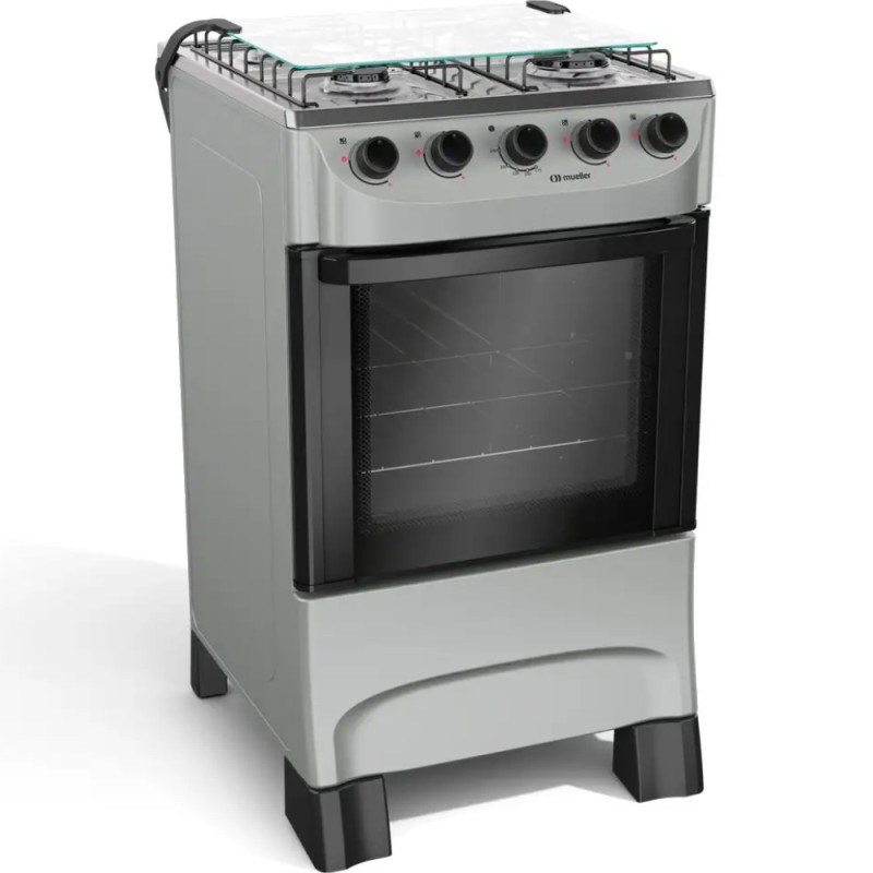 COCINA MUELLER 4H MFI4BA TITANIO-MODERATTO A GAS
