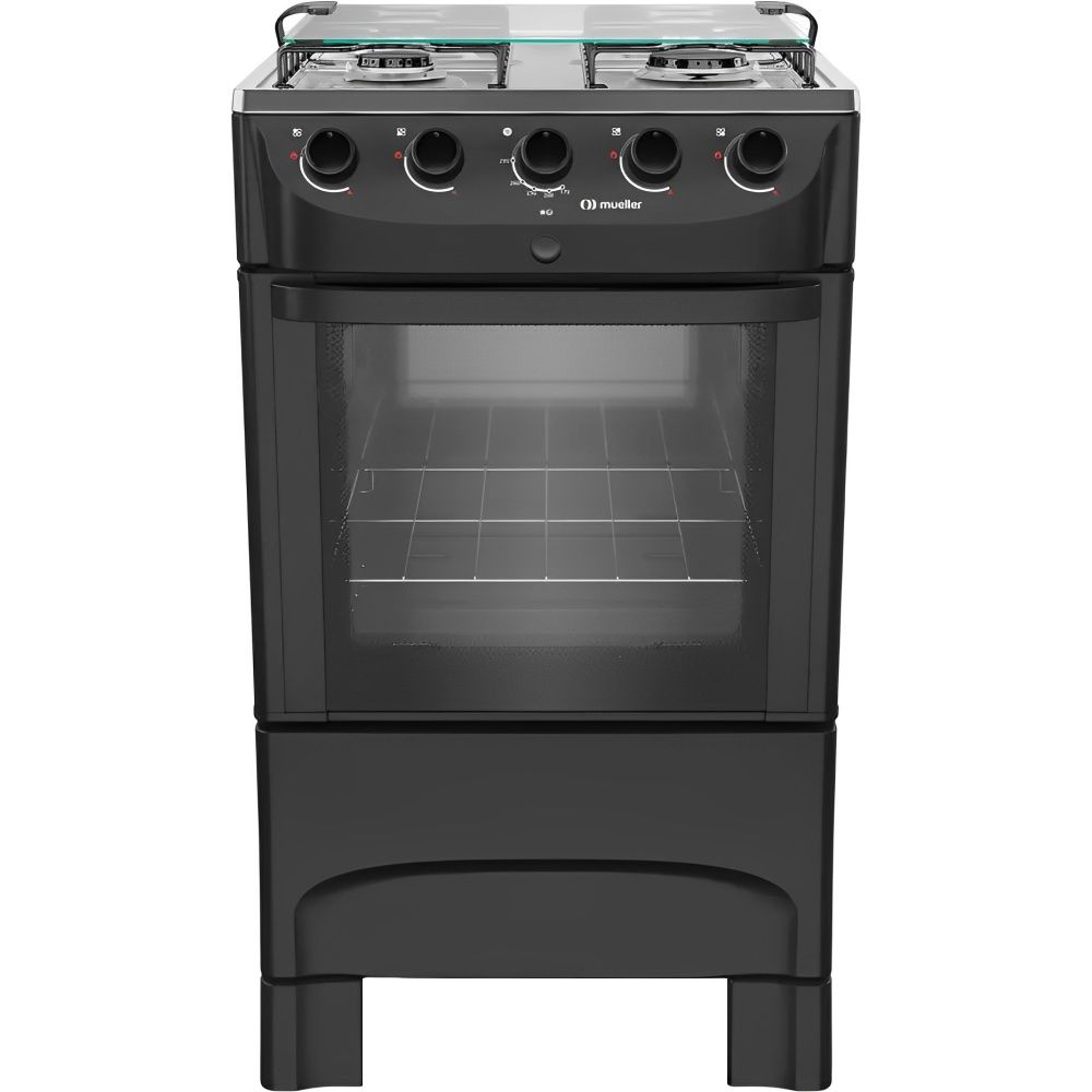 COCINA MUELLER 4H MFI4BB NEGRO-FRATELLO [2338]