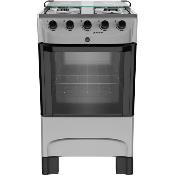 COCINA MUELLER 4H MFI4BB TITANIO