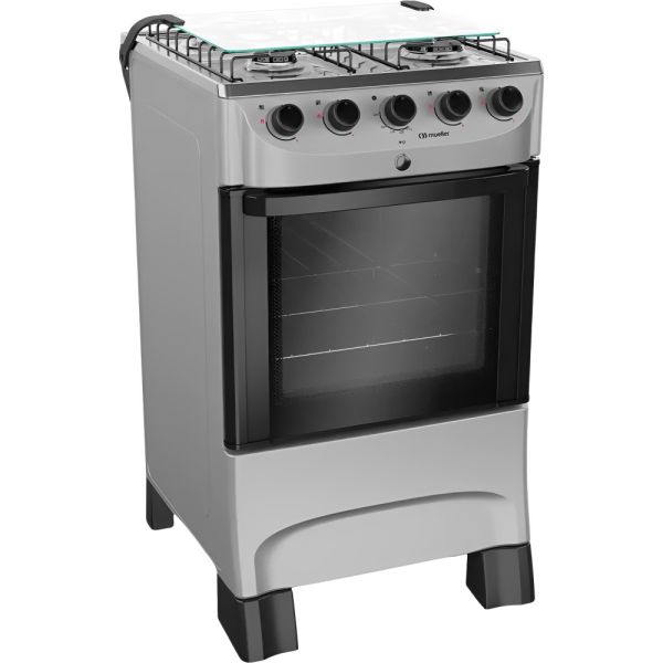 COCINA MUELLER 4H MFI4BB TITANIO