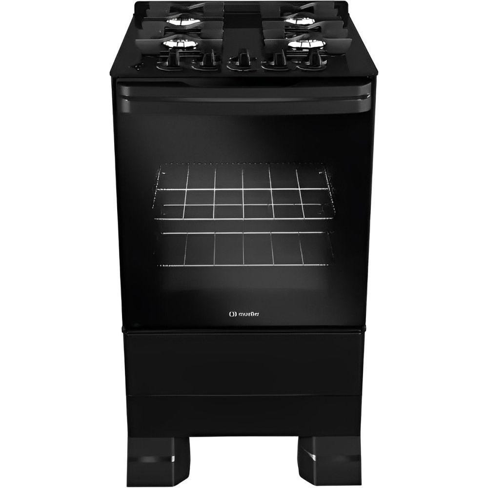 COCINA MUELLER 4H MFV4BF NEGRO-PIACERE (A GAS)2810
