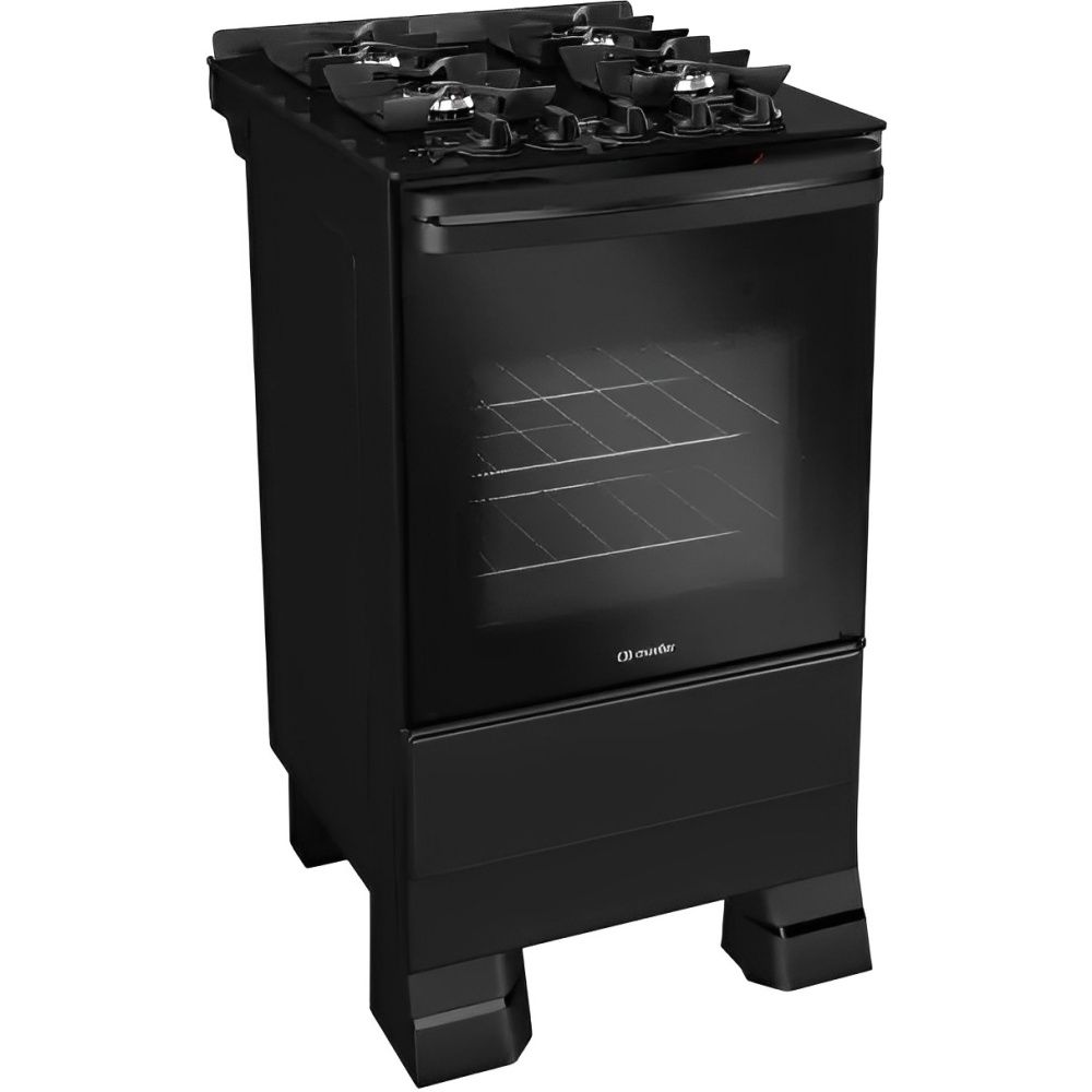COCINA MUELLER 4H MFV4BF NEGRO-PIACERE (A GAS)2810