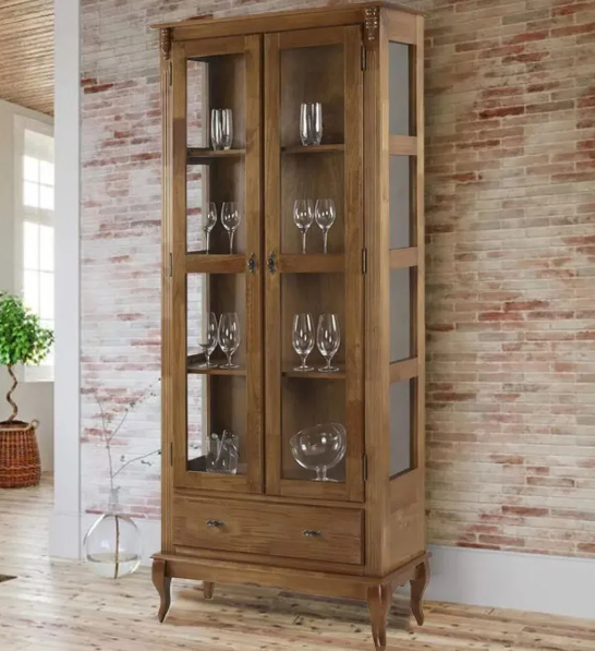 CRISTALERA LINZ CLASSICA 90CM(60303)2P-1G. 024B IMBUIA