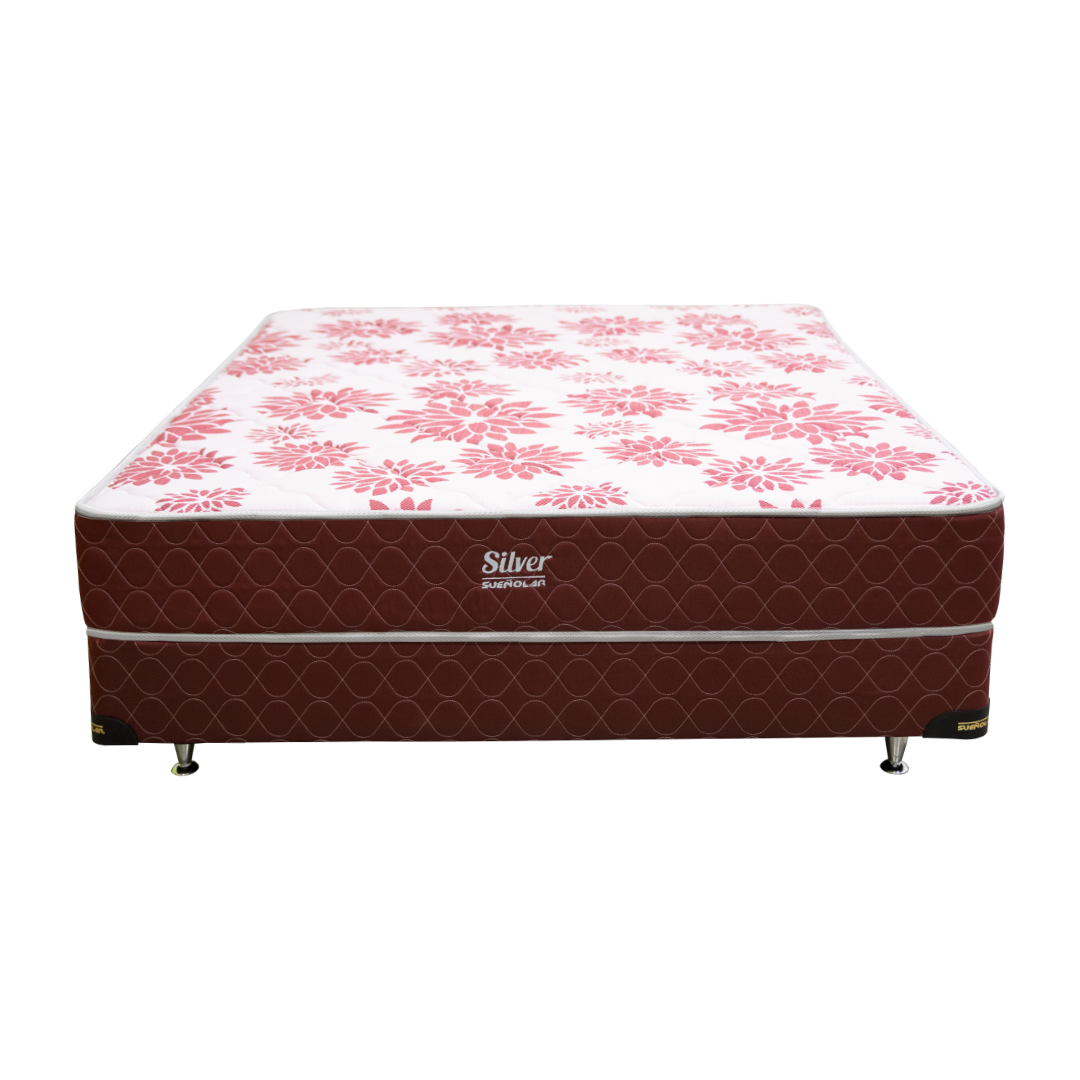 JGO. DORMITORIO SUPER SILVERLAR 1,20X1,90 BORDO