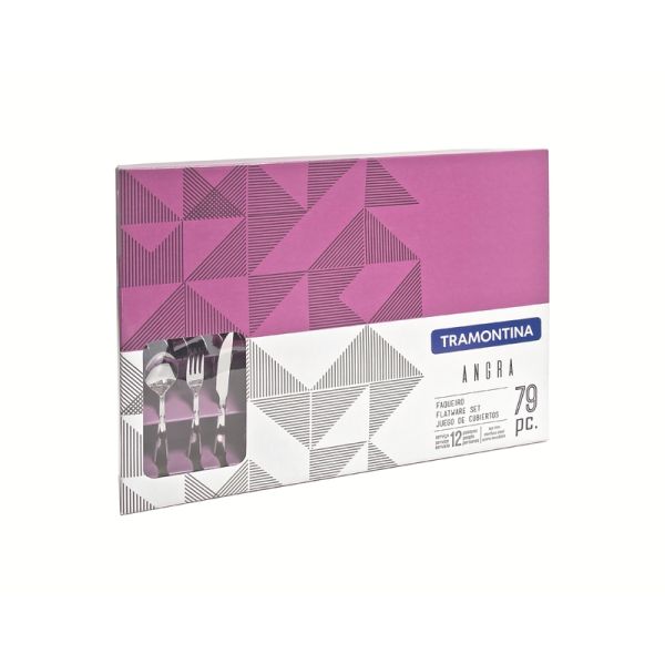 JUEGO DE CUBIERTOS TRAMONTINA ANGRA 79PZ